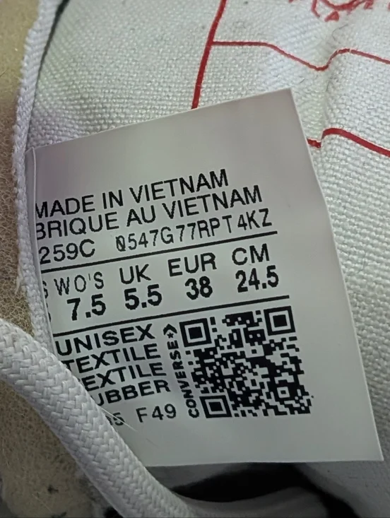 Converse Chuck 70 Plus High Top Wmns 7.5 Mixed Material Canvas Suede Streetwear - Picture 7 of 10